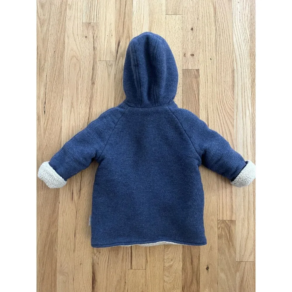 Pili Carrera 1963‎ Kids Blue Wool Sherpa Coat Size 4